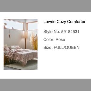 Urban Outfitters pink full/queen comforter